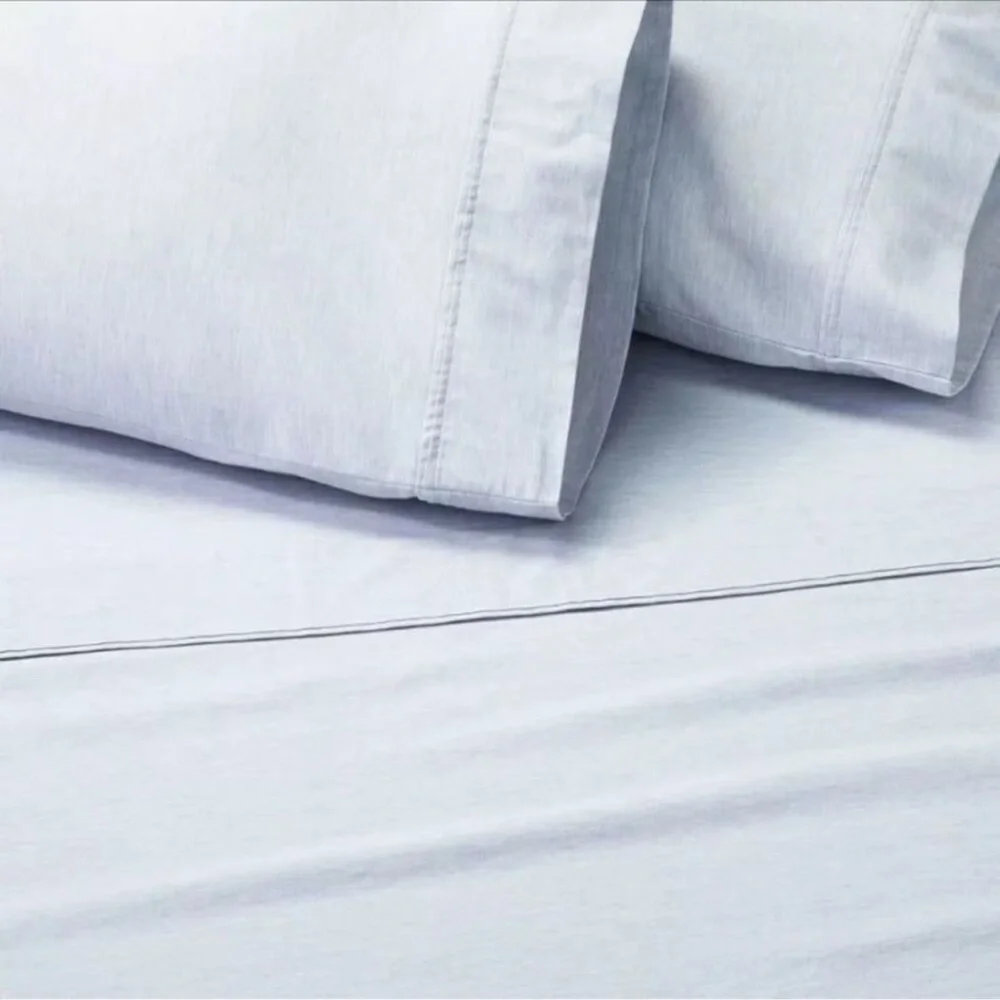 Hearth & Hand Magnolia Blue Dyed Melange Full Bed Sheet Set